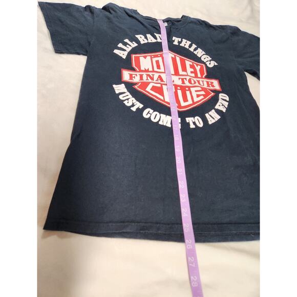 Sz Sm Motley Crue 2014 Final Tour All Bad Things Must Come To An End Shirt Black - Picture 7 of 10